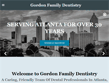 Tablet Screenshot of gordonfamilydentistry.com